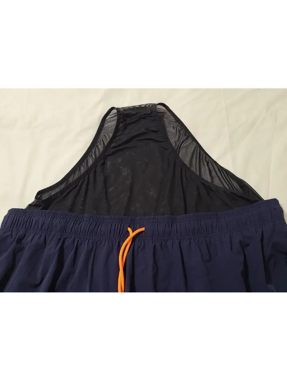 Hodo Swim Shorts Mens Size 6XL Big & Tall Lined Navy Blue Drawstring Summer EUC
